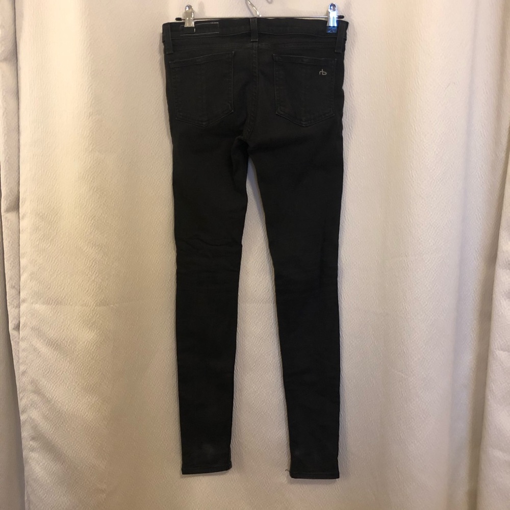 Rag&Bone distressed black skinny legging jean - Picture 3 of 5